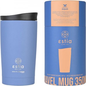 ESTIA 01-20378 TRAVEL MUG SAVE THE AEGEAN ΘΕΡΜΟΣ 350ml BLUE